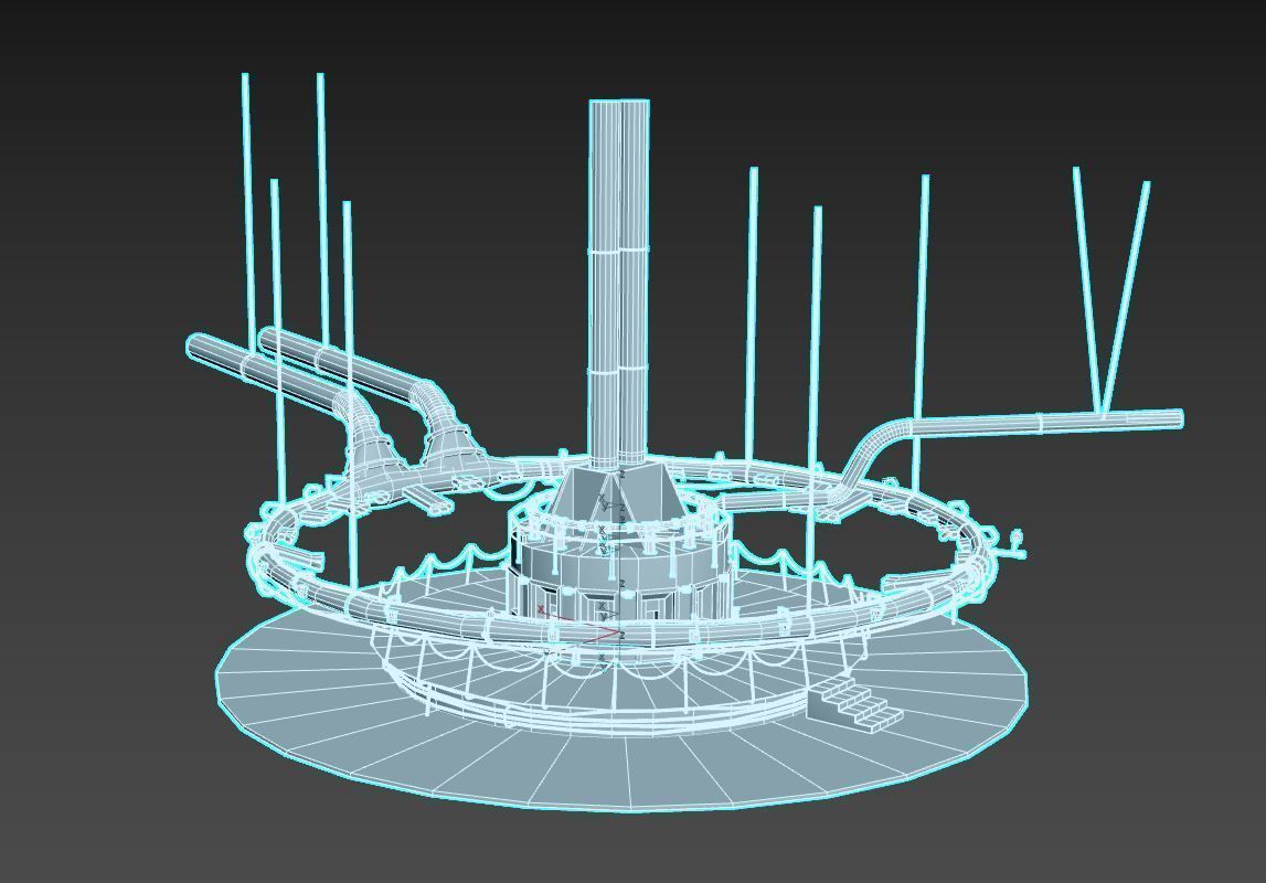 Abandoned Factory Hall 3D model_9