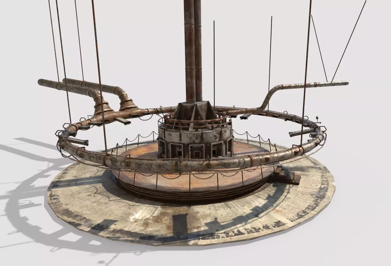 Abandoned Factory Hall 3D model_0