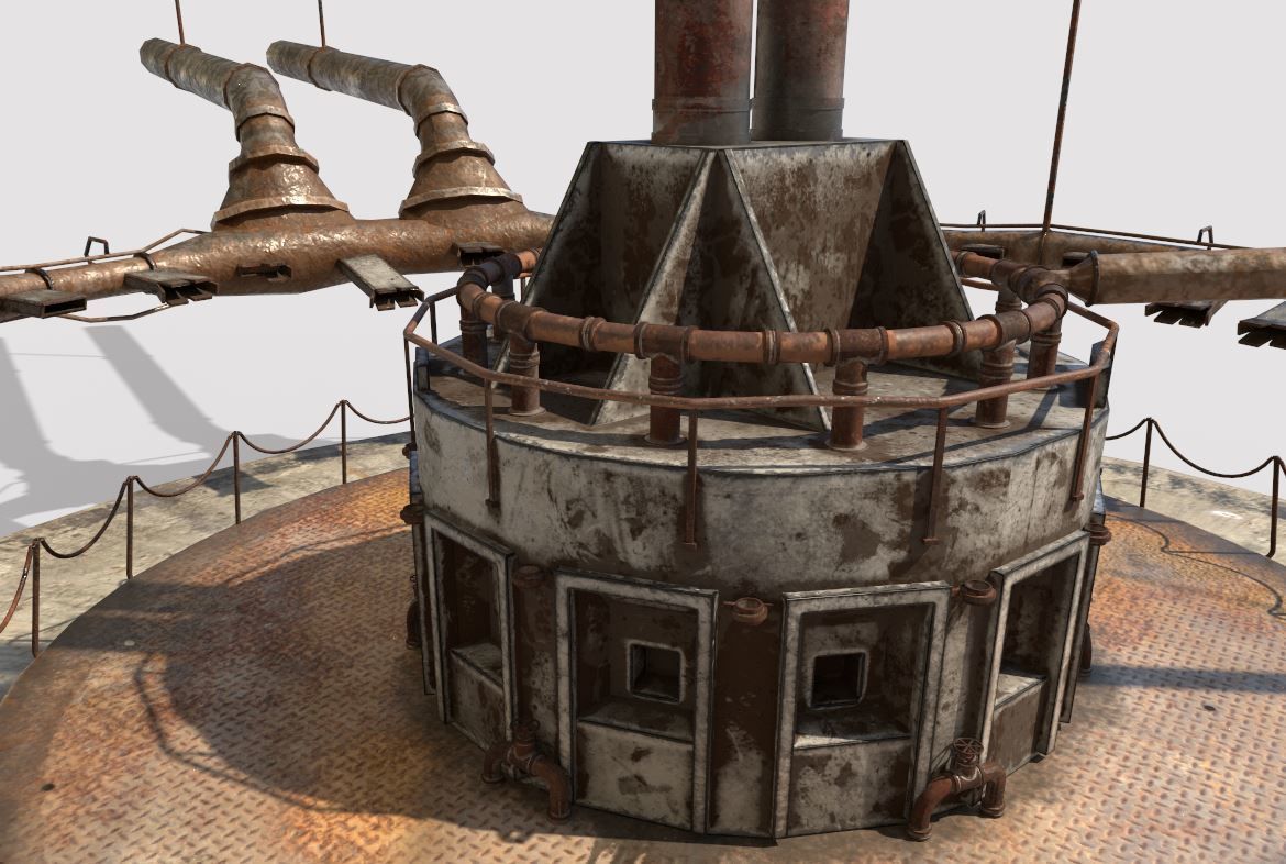 Abandoned Factory Hall 3D model_5