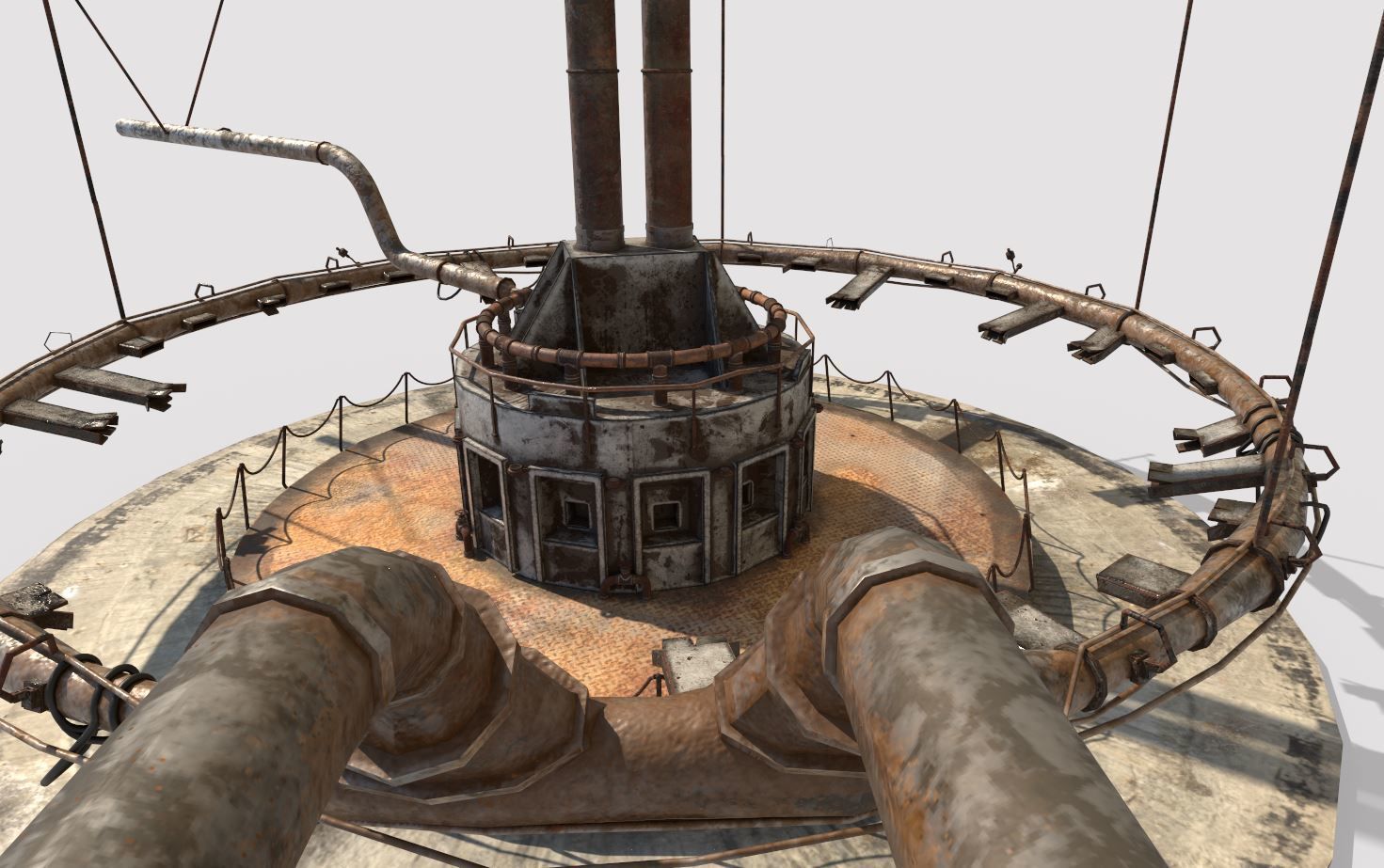 Abandoned Factory Hall 3D model_8