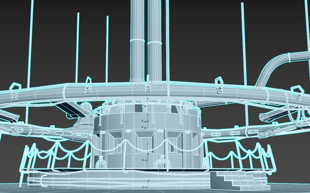 Abandoned Factory Hall 3D model_12