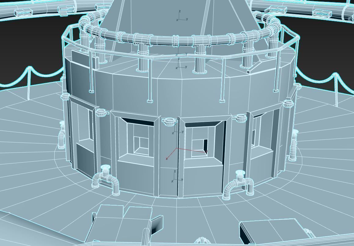 Abandoned Factory Hall 3D model_10