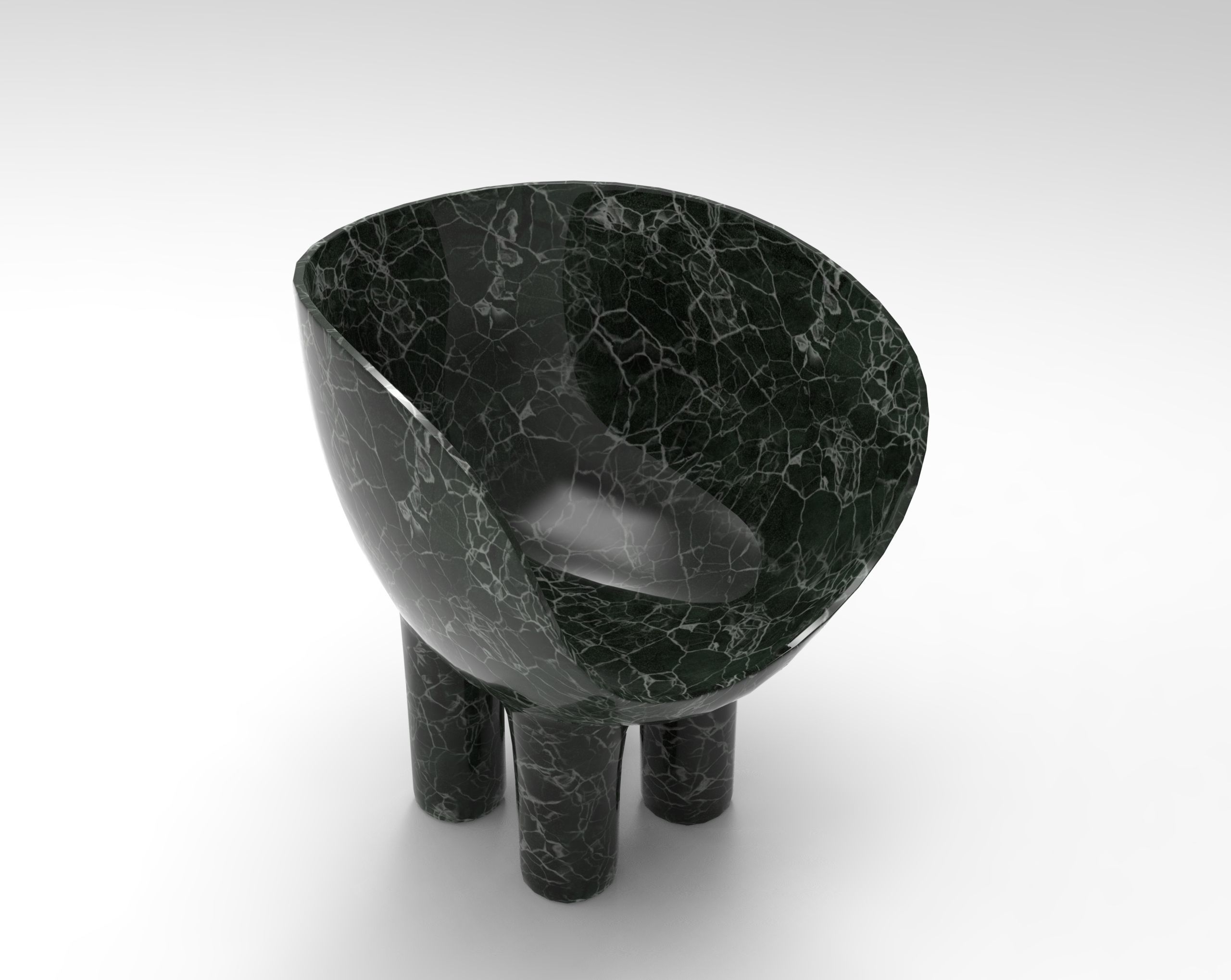 Kidz Chair 3d Model Low-poly 3D model_2