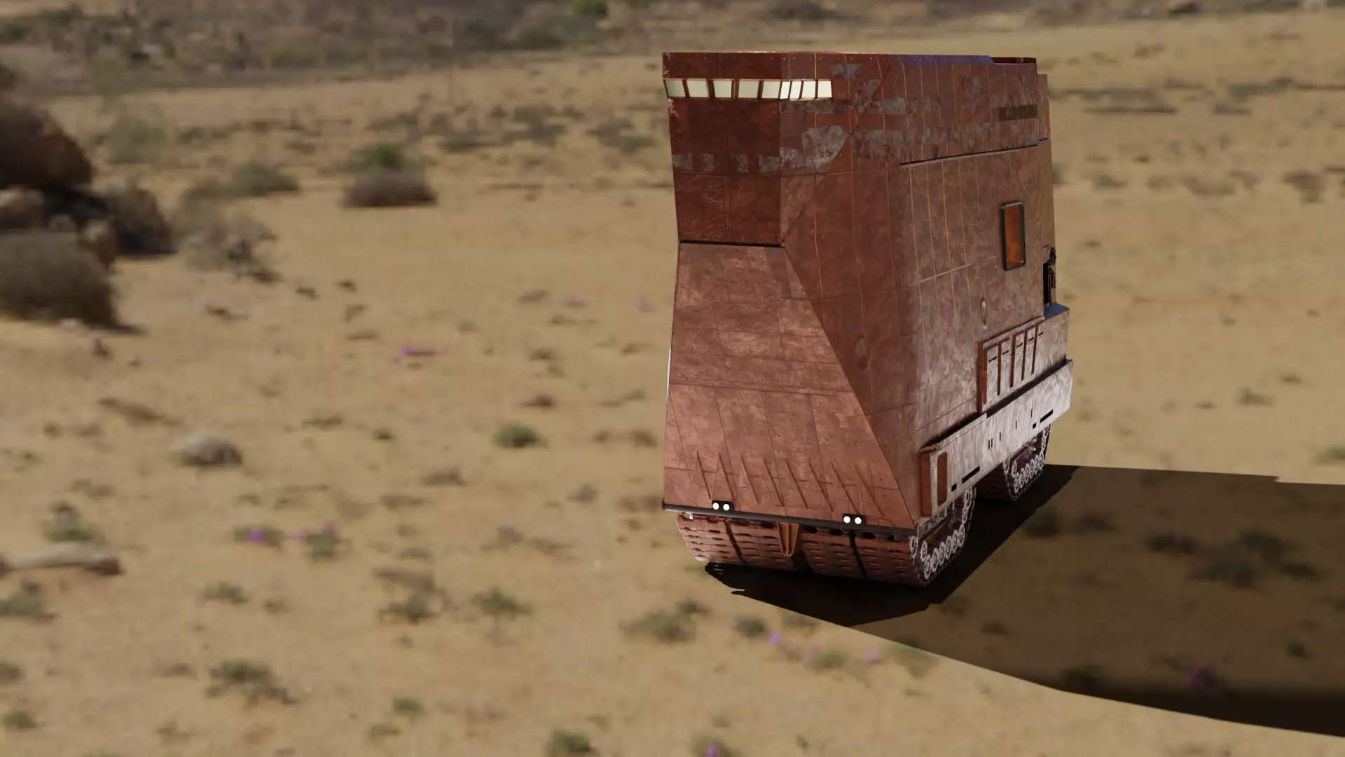 star wars sandcrawler  3D model_0