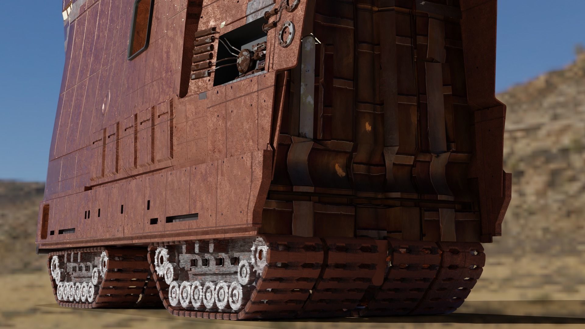 star wars sandcrawler  3D model_2