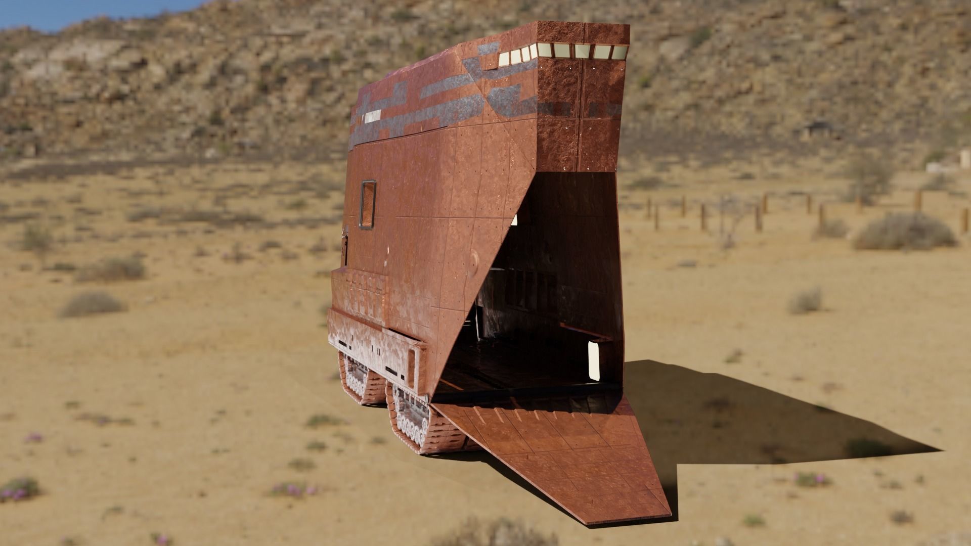star wars sandcrawler  3D model_4