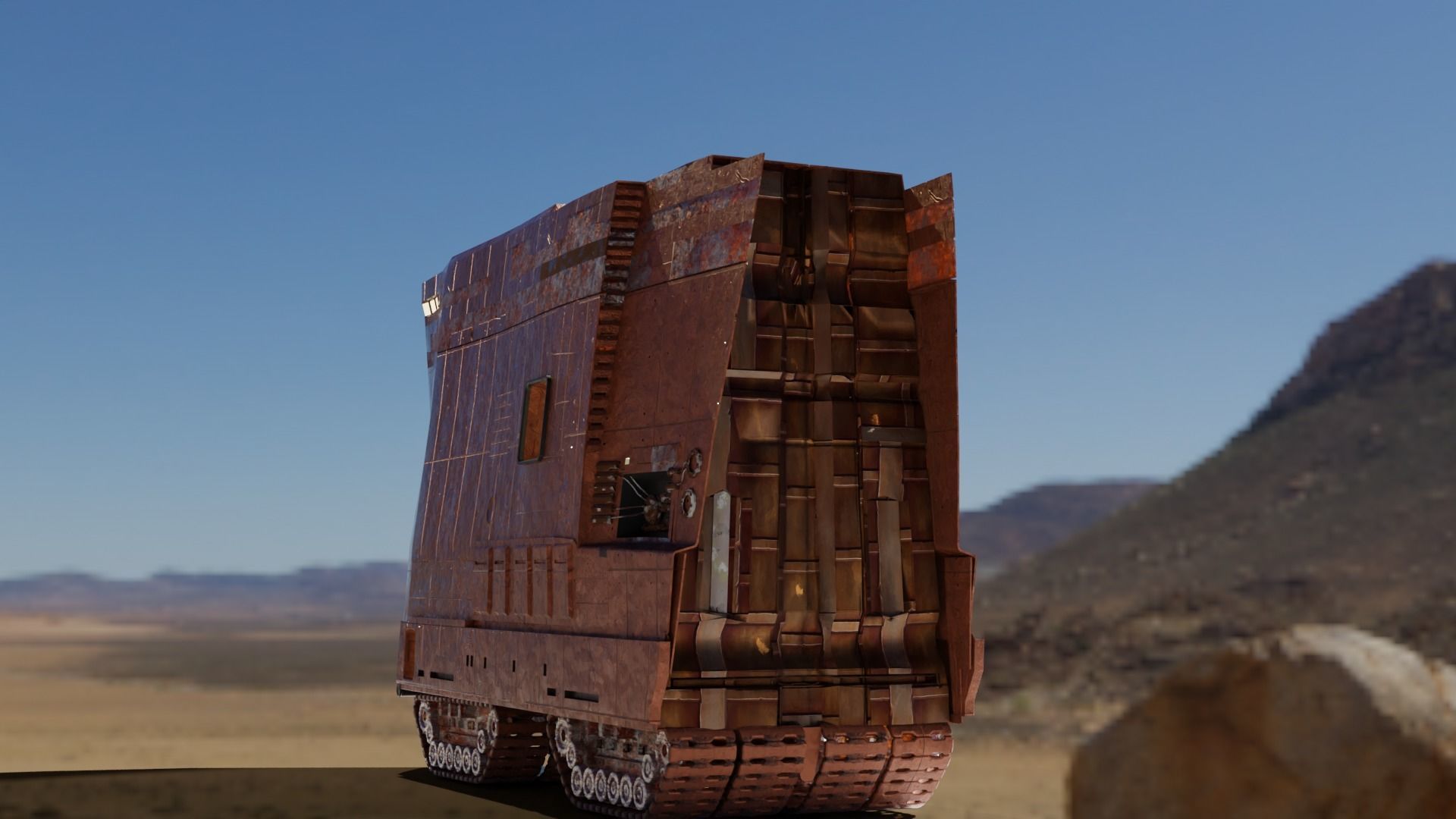 star wars sandcrawler  3D model_1