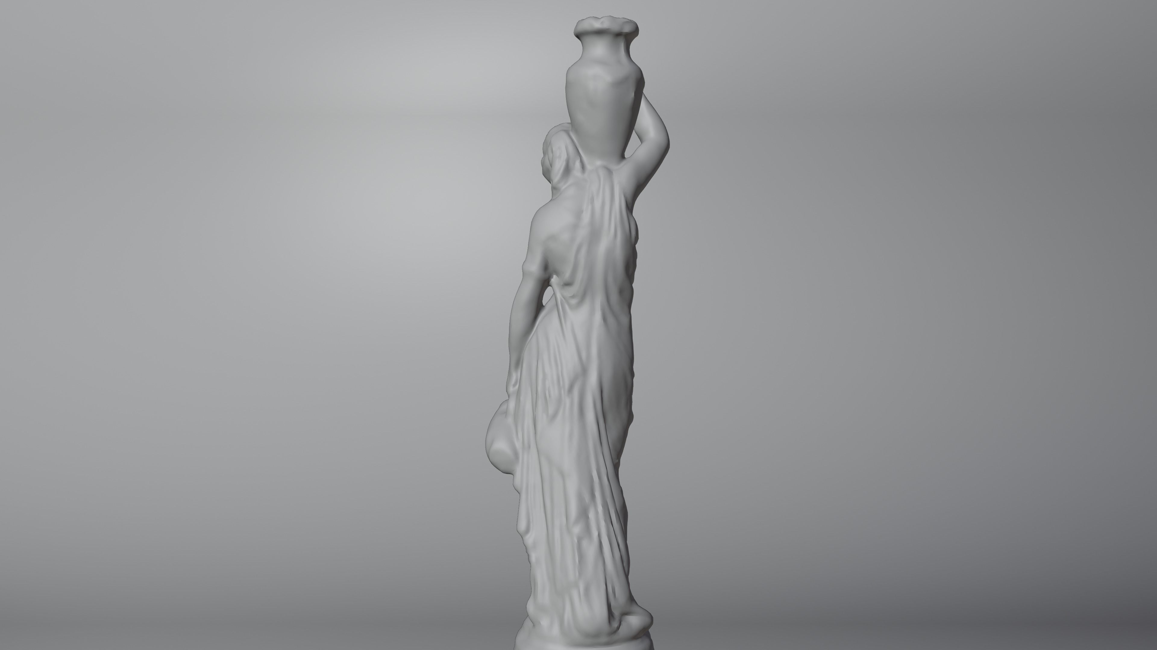 Grecian Woman Statue with jugs 001 Photoscan PBR Game Ready Low-poly 3D model_20