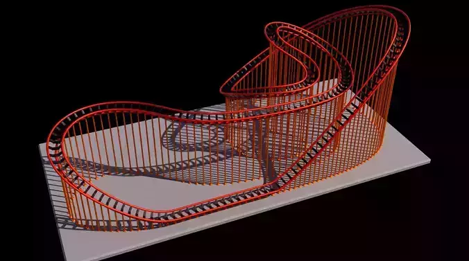 roller coaster 3D print model