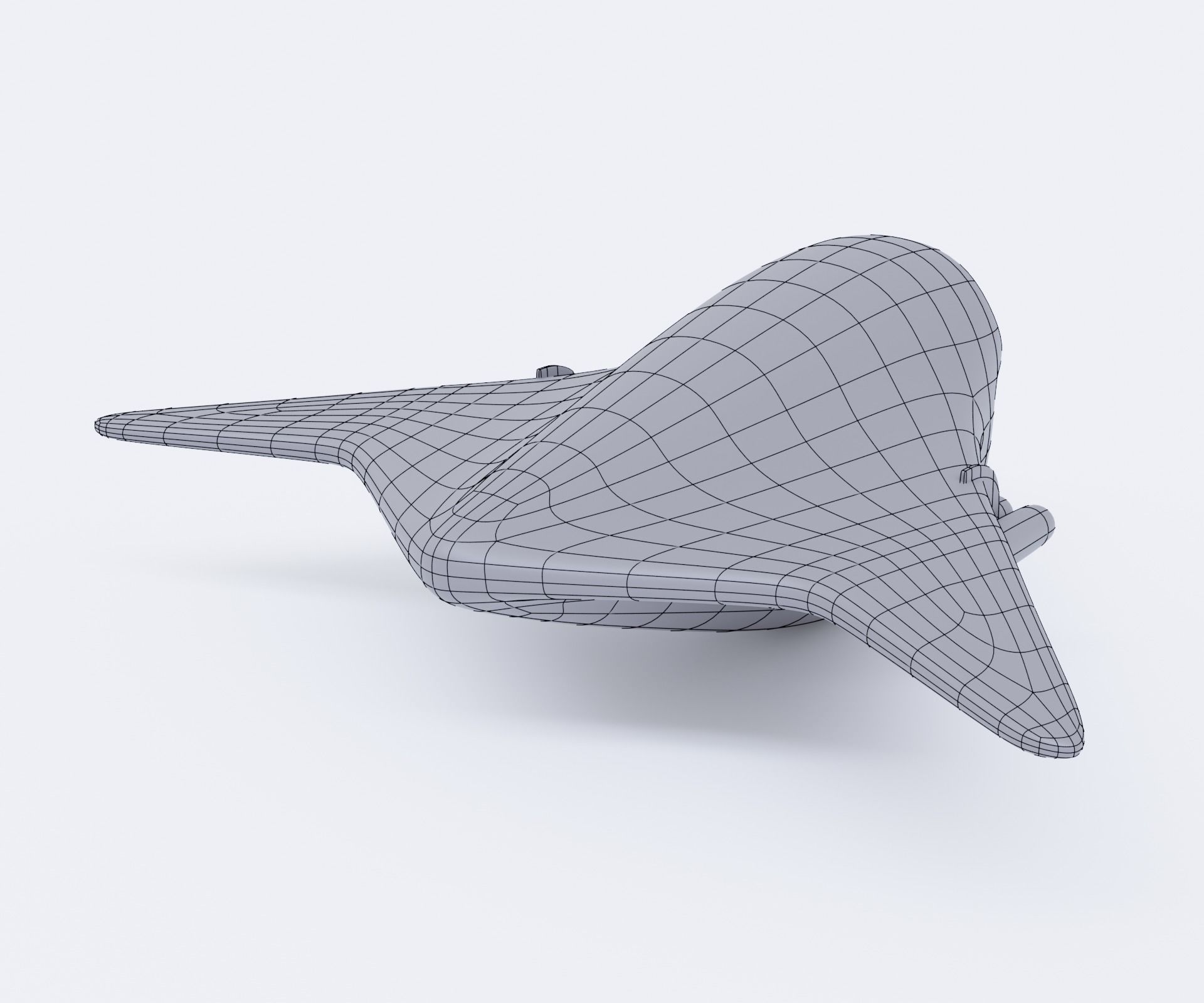 Green bomber airplane Low-poly 3D model_19