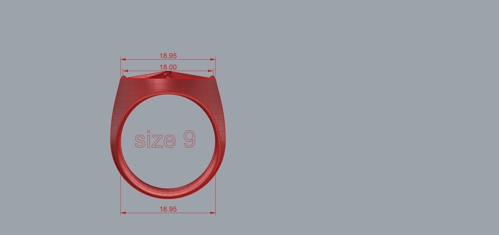 Compas rose ring  3D print model_1