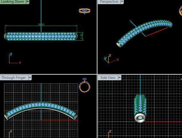 bracelet-centro pulsera 3D print model_5