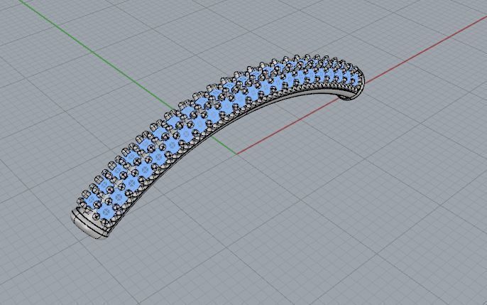 bracelet-centro pulsera 3D print model_2