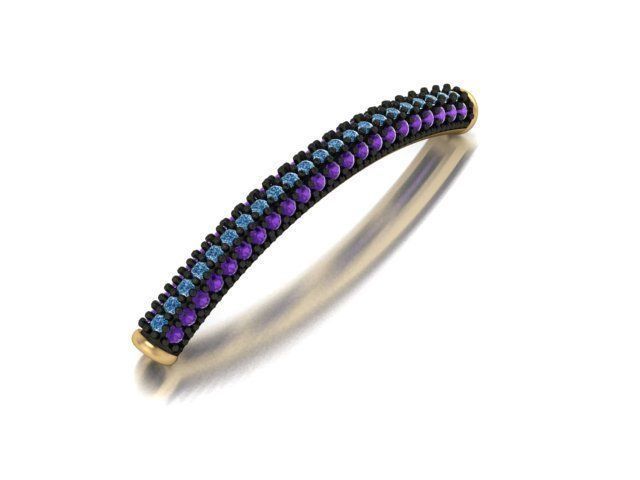 bracelet-centro pulsera 3D print model_1