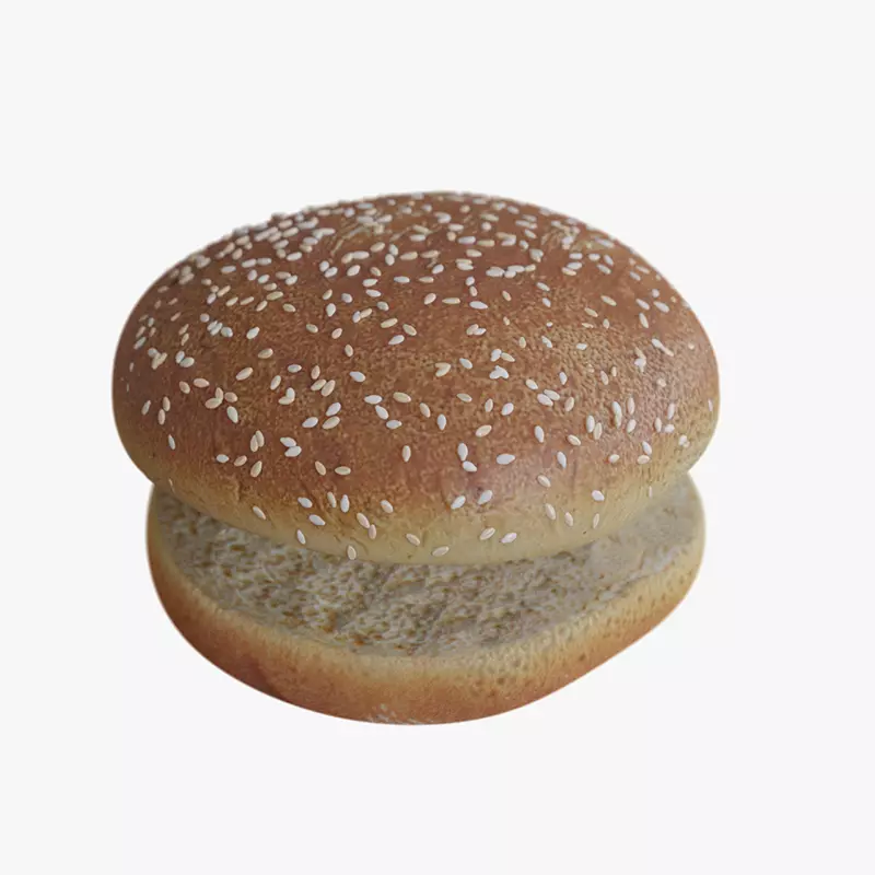 Hamburger Buns Low-poly 3D model