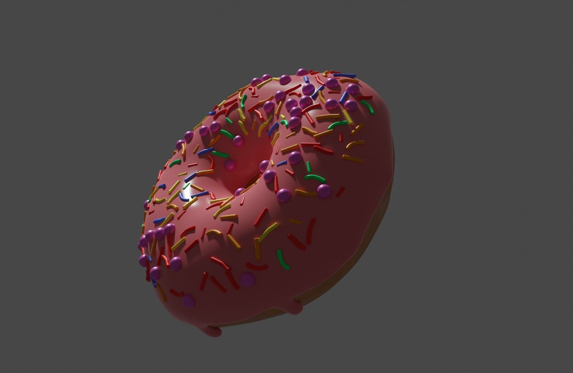 Sweet Donut 3D model_1