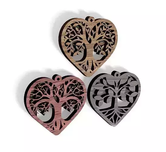 HM Heart Jewelry 014 Necklace Earrings 