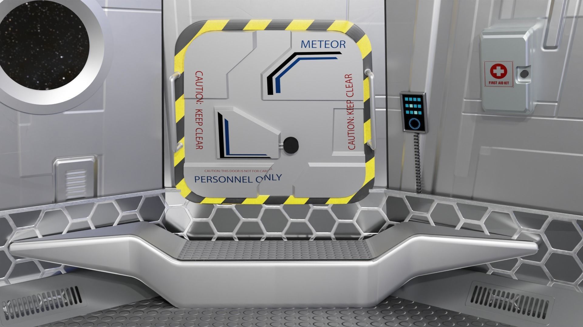 Sci-fi Space Pod 3D model_2