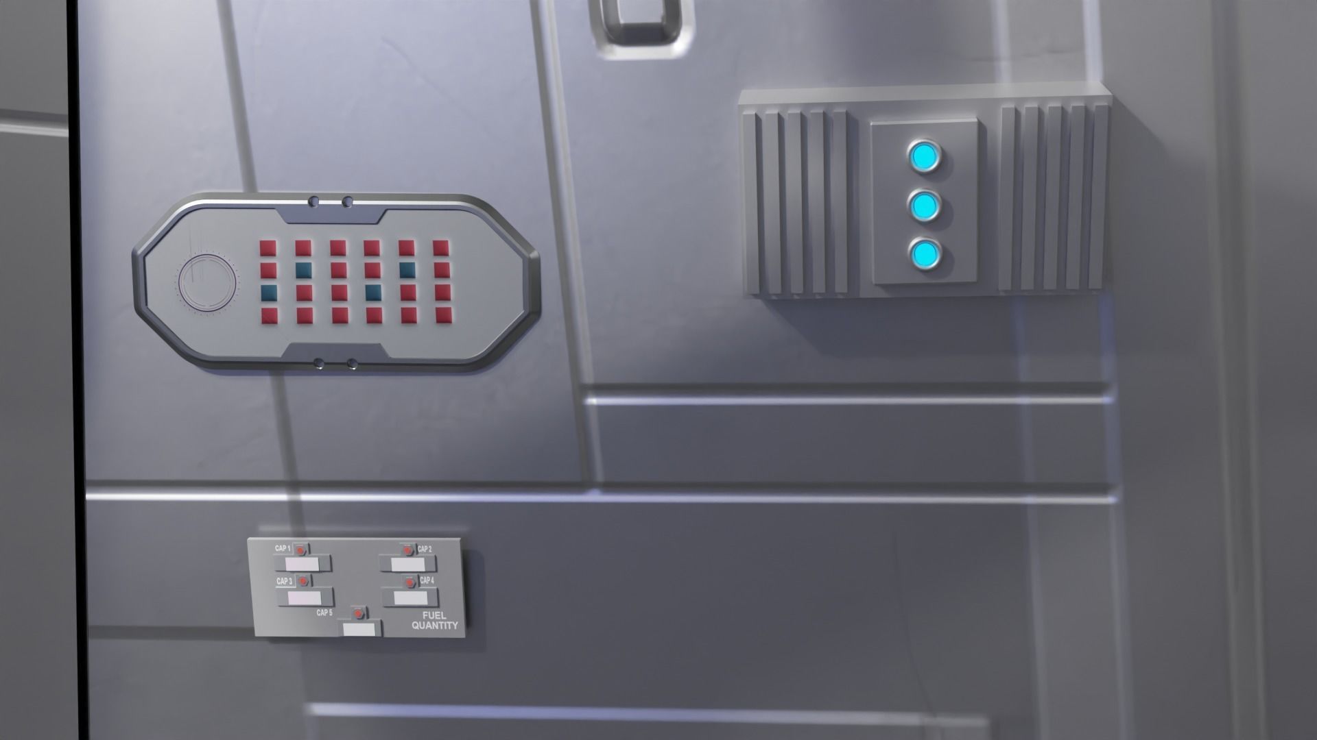 Sci-fi Space Pod 3D model_5