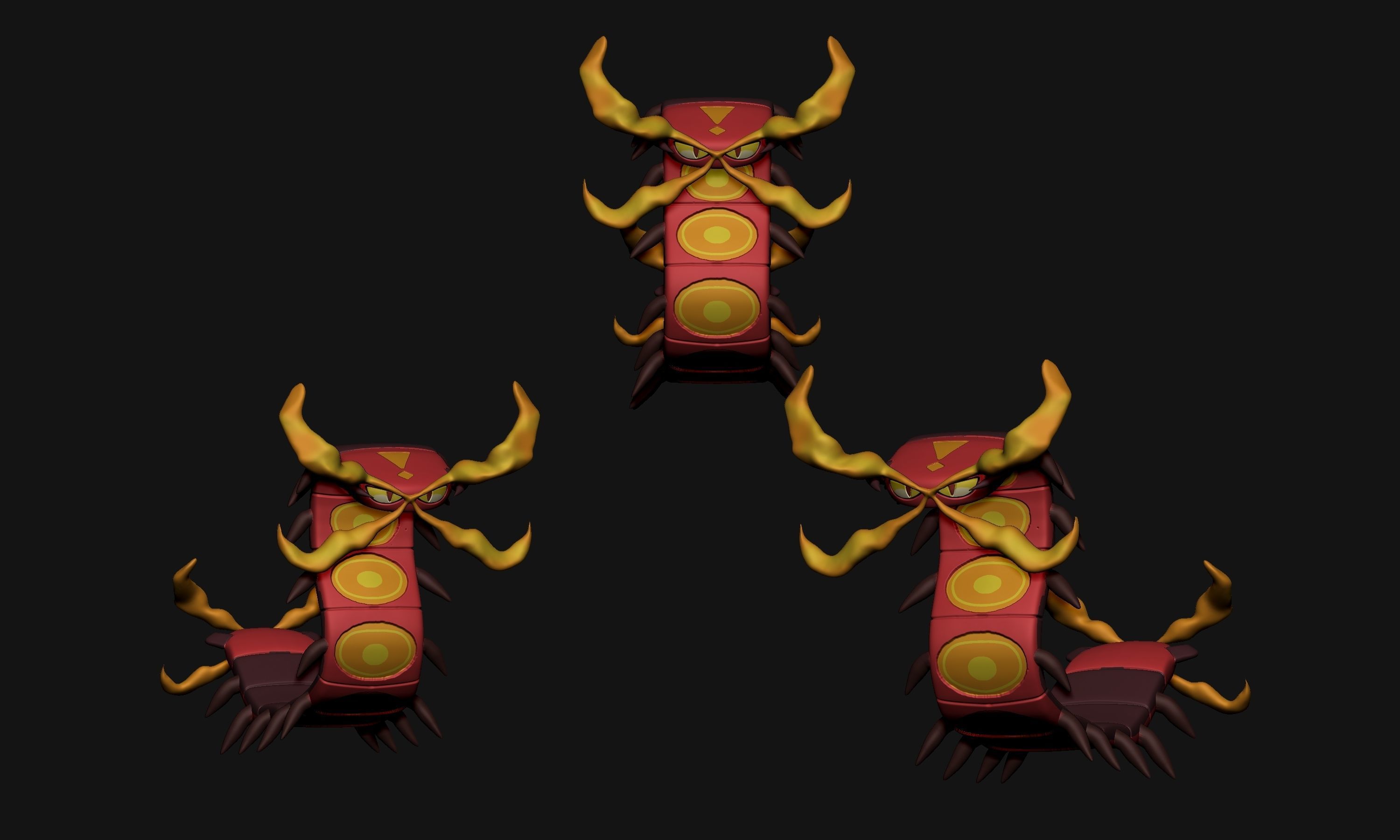 Pokemon - Centiskorch 3D print model_2