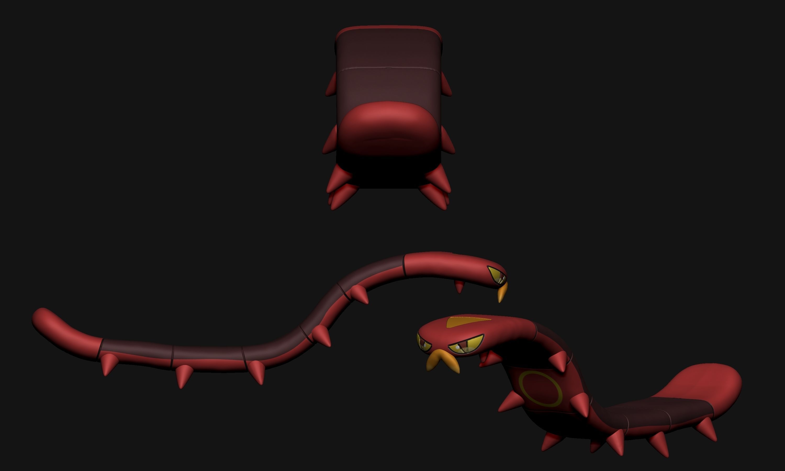 Pokemon - Sizzlipede and Centiskorch 3D print model_5