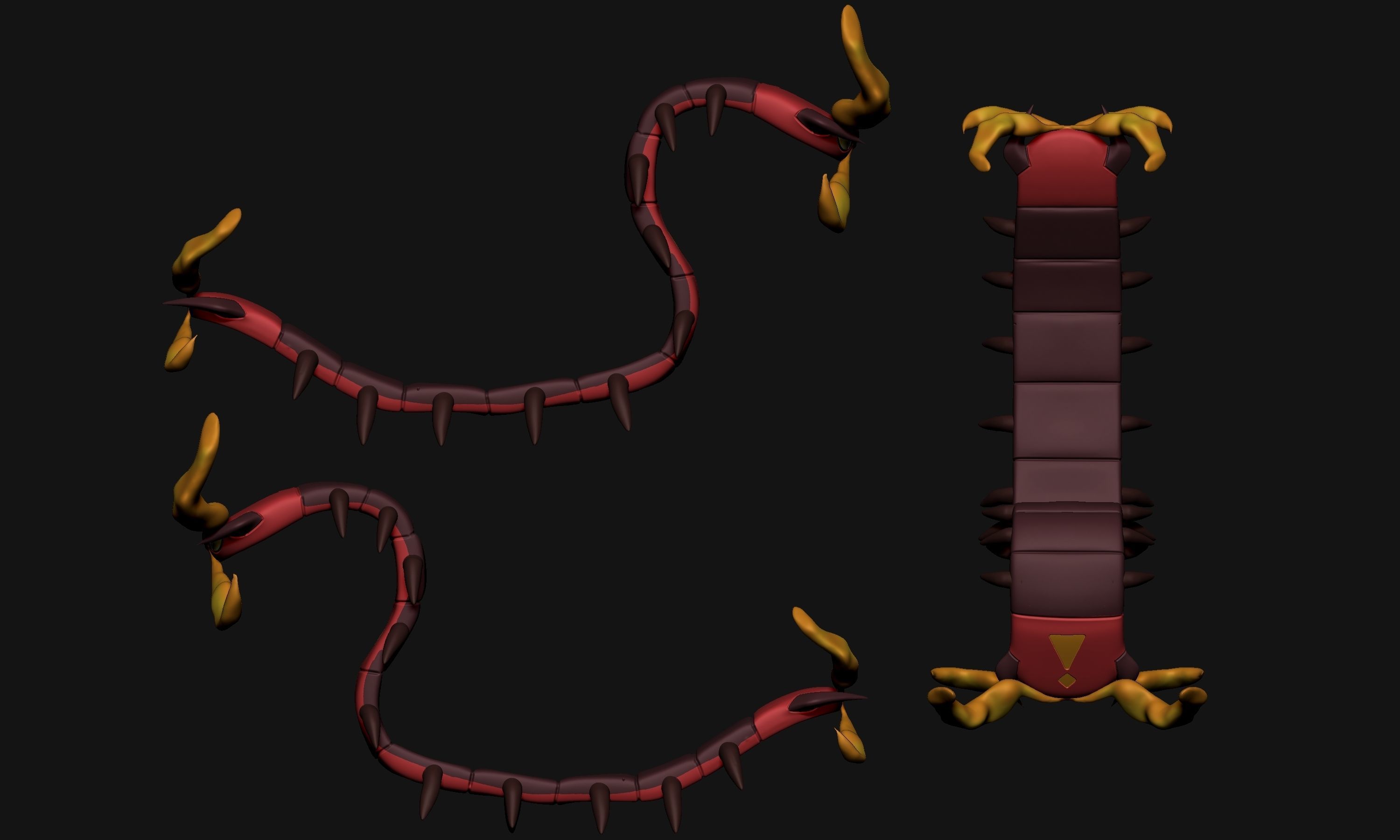 Pokemon - Sizzlipede and Centiskorch 3D print model_15