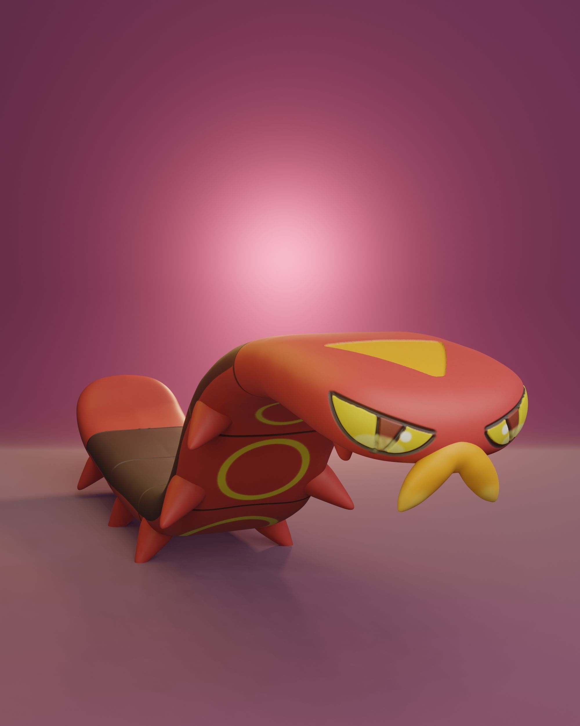 Pokemon - Sizzlipede and Centiskorch 3D print model_1