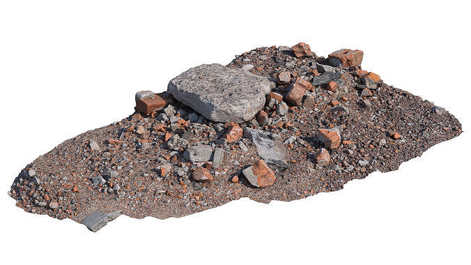 Construction debris 3D model
