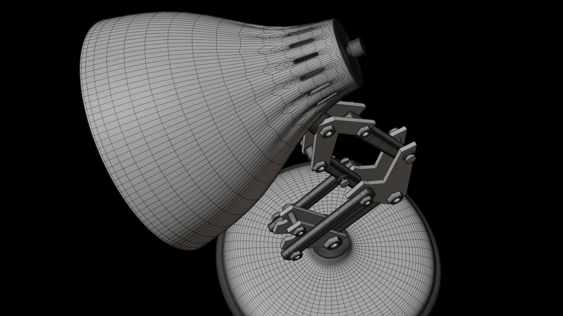 Luxo Jr Disney Pixar Lamp Low-poly 3D model_10