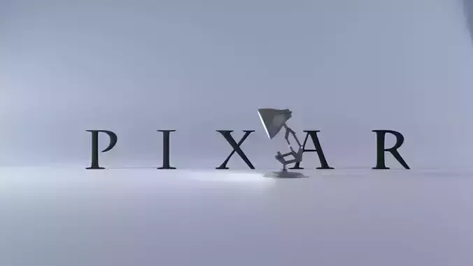 Luxo Jr Disney Pixar Lamp Low-poly 3D model