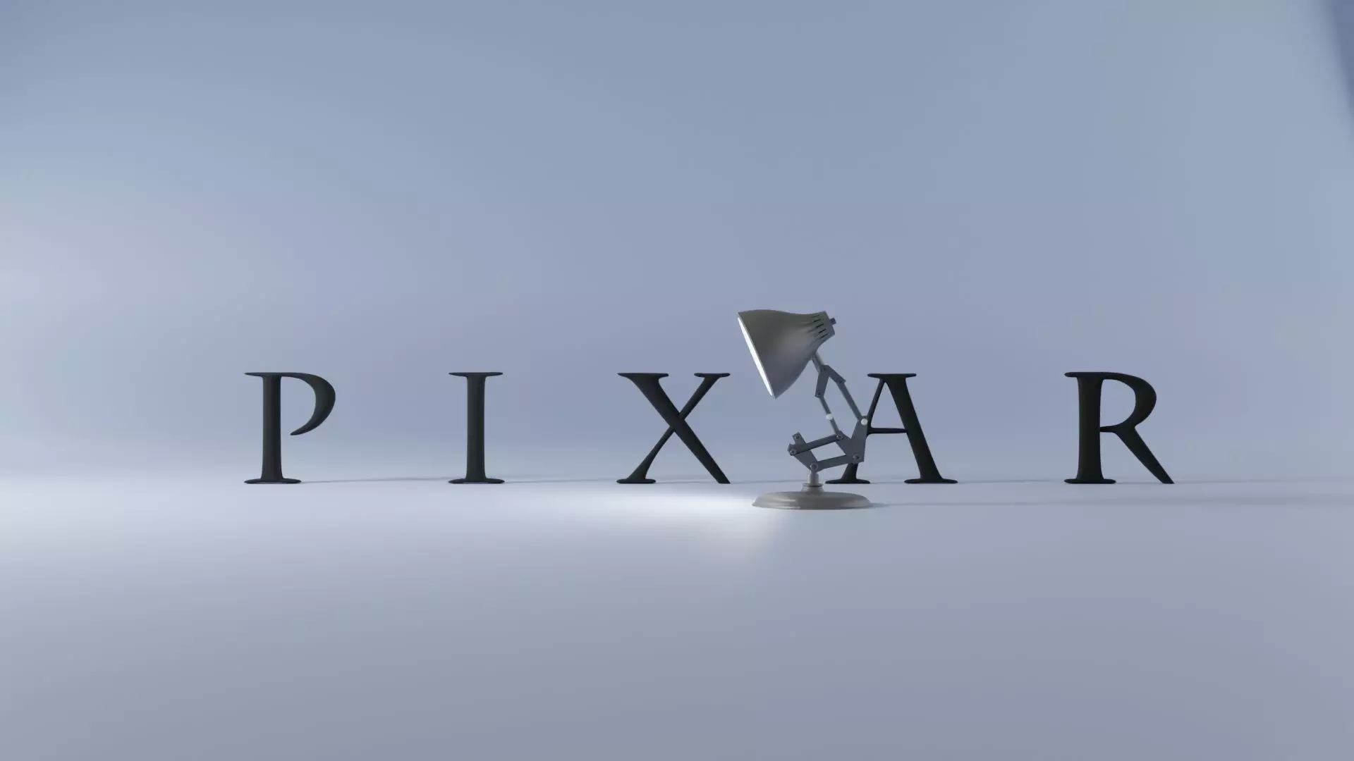 Luxo Jr Disney Pixar Lamp Low-poly 3D model_0
