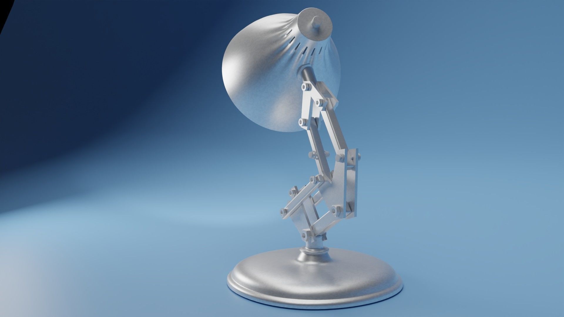Luxo Jr Disney Pixar Lamp Low-poly 3D model_7