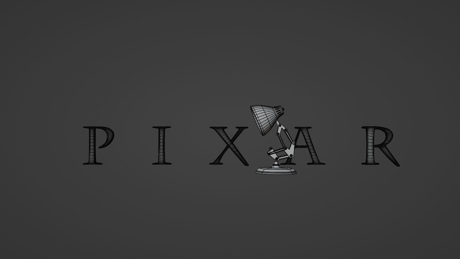 Luxo Jr Disney Pixar Lamp Low-poly 3D model_2
