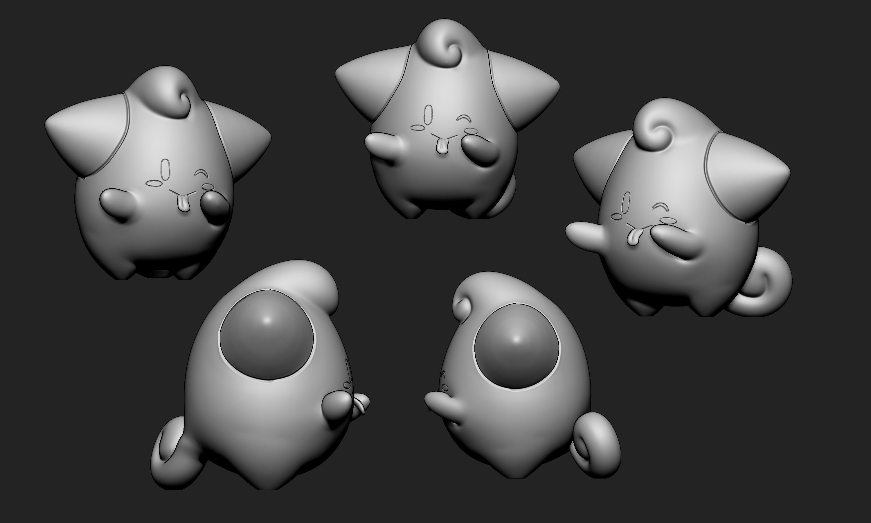 Pokemon - Cleffa with 2 different poses 3D print model_10