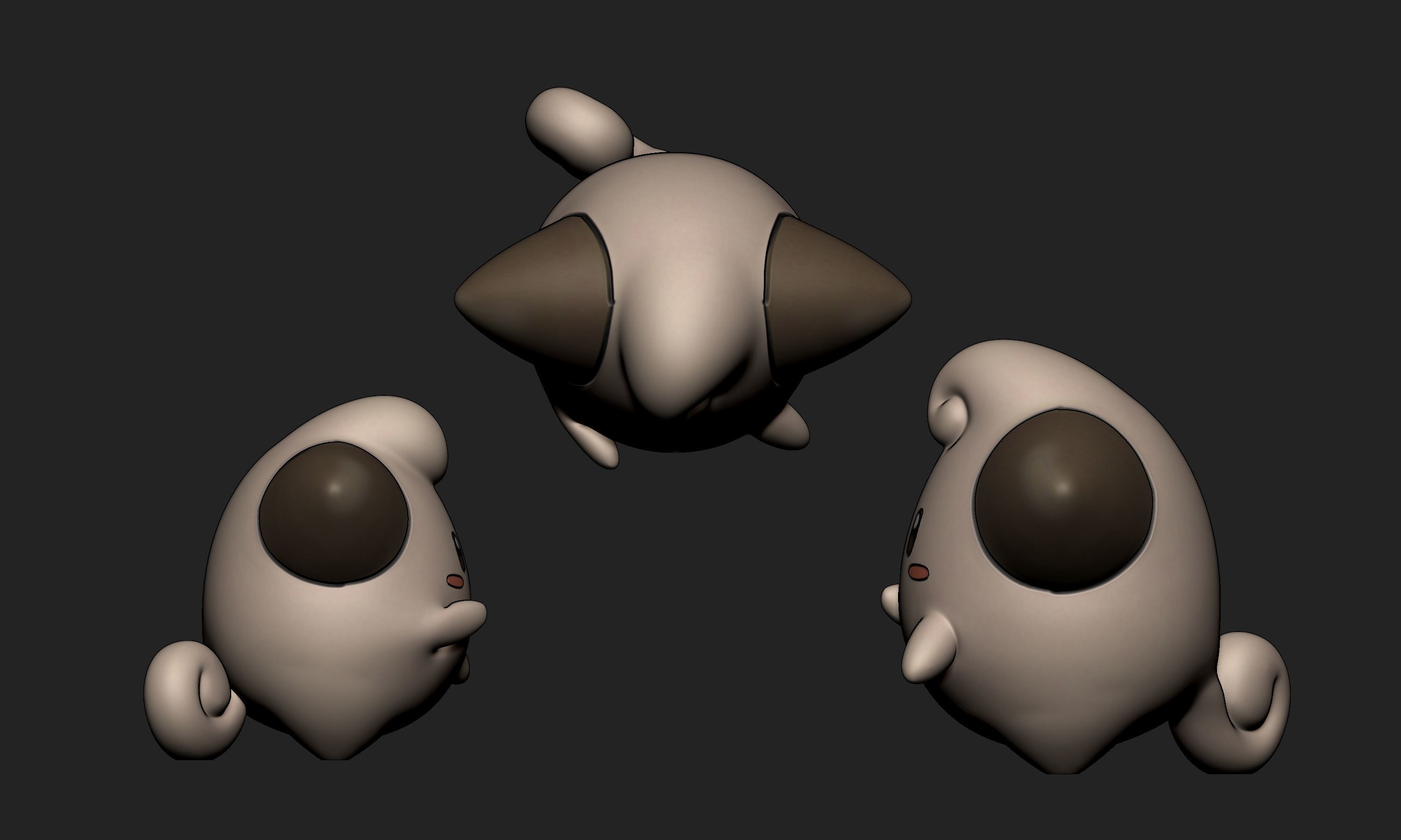 Pokemon - Cleffa with 2 different poses 3D print model_3