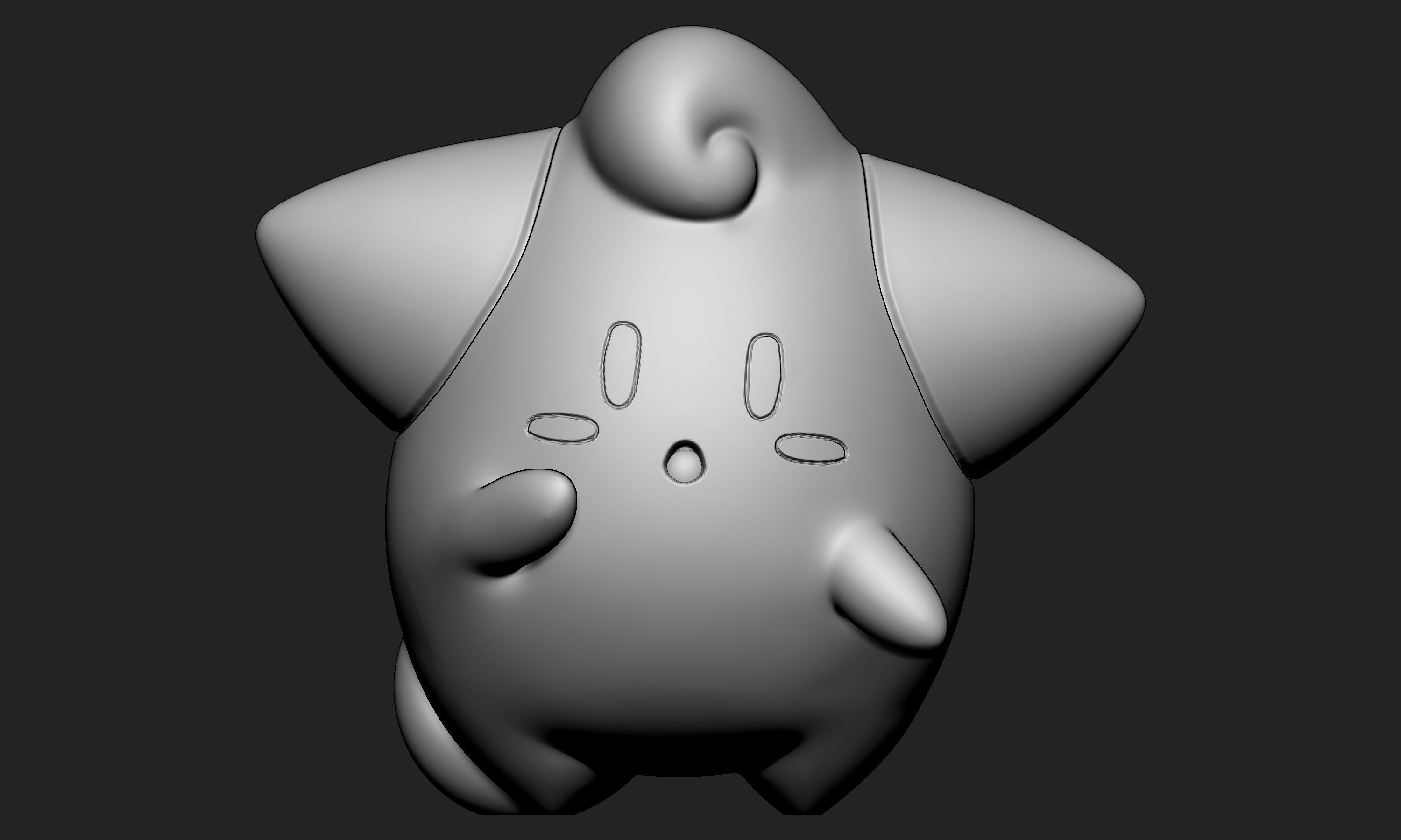 Pokemon - Cleffa Clefairy and Clefable 3D print model_4