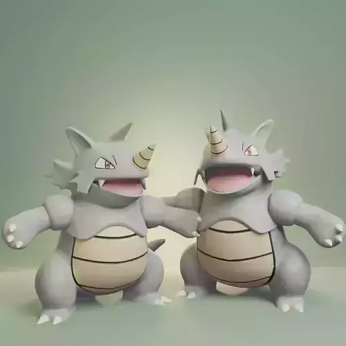 Pokemon - Rhydon with 2 different poses