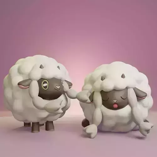 Pokemon - Wooloo with 2 different poses