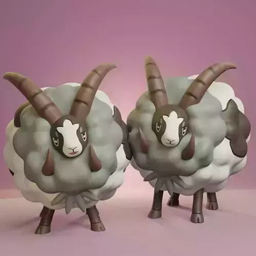 Pokemon - Dubwool with 2 different poses