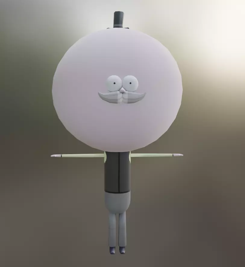 Pops from Regular Show 3D model_0