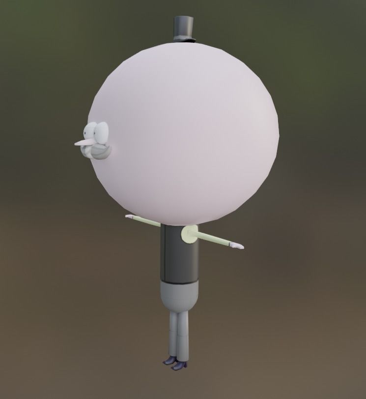 Pops from Regular Show 3D model_1