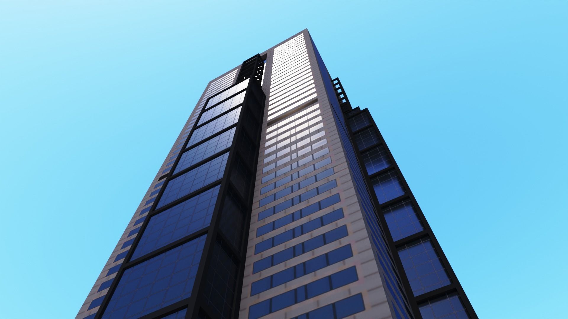 101 Collins St Low-poly 3D model_9