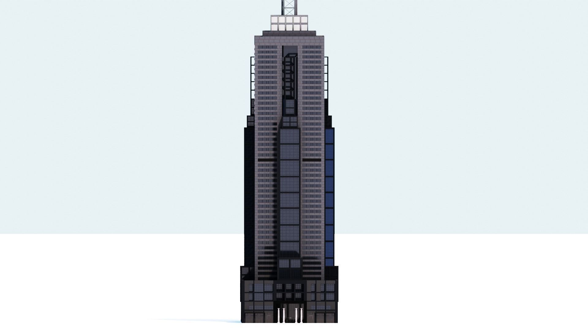 101 Collins St Low-poly 3D model_14
