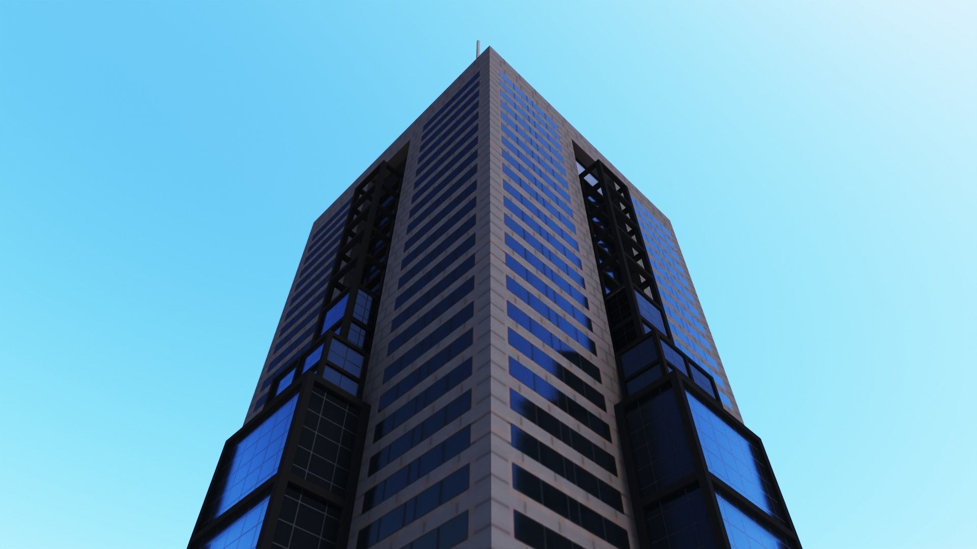 101 Collins St Low-poly 3D model_10