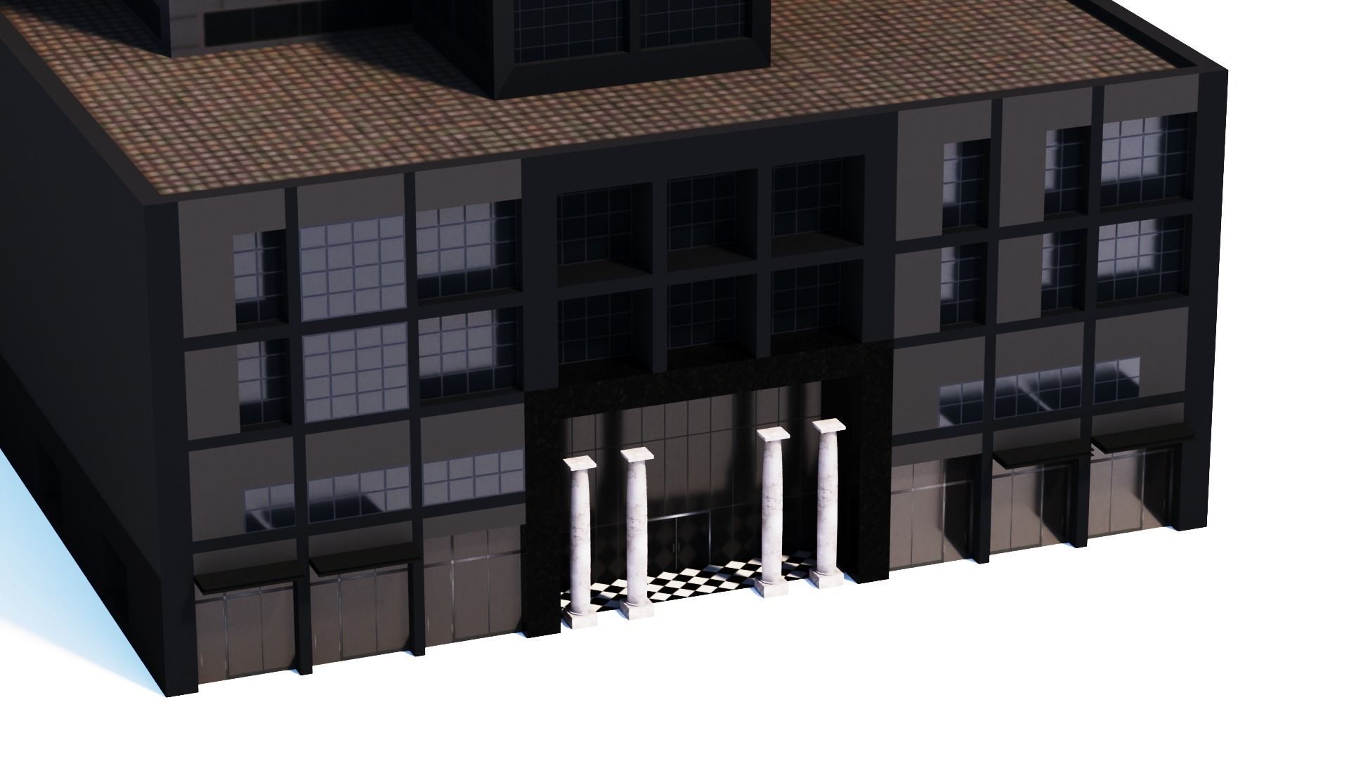 101 Collins St Low-poly 3D model_16
