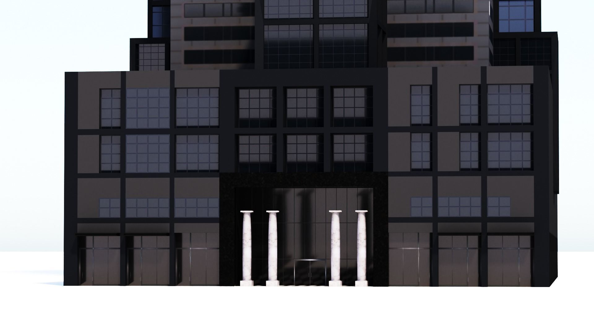 101 Collins St Low-poly 3D model_17