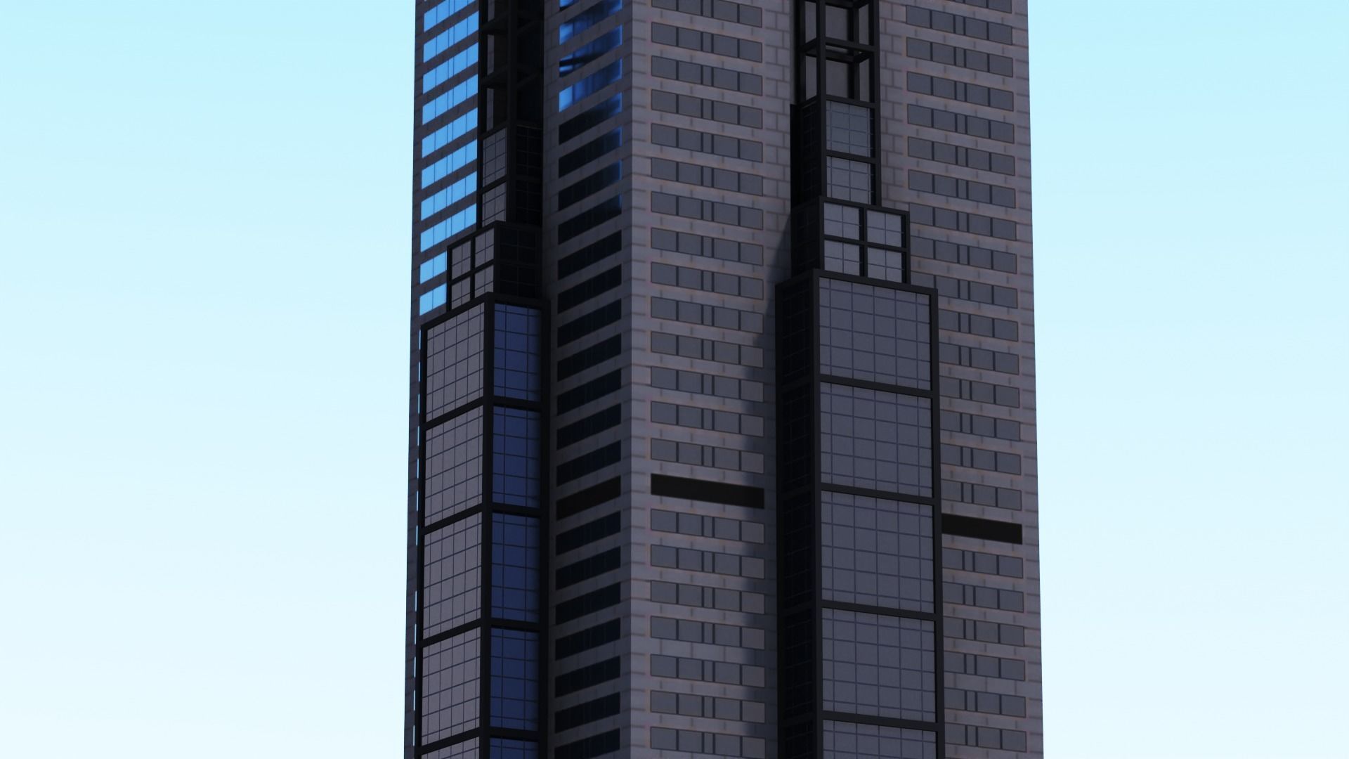 101 Collins St Low-poly 3D model_4