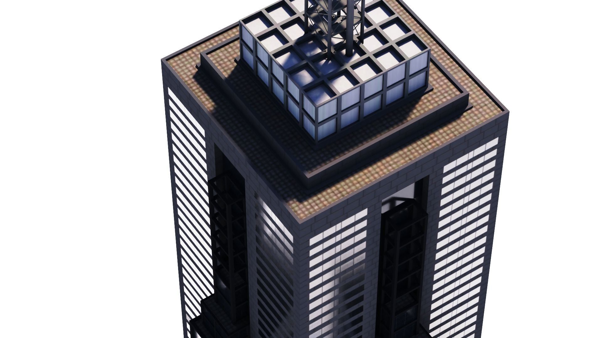 101 Collins St Low-poly 3D model_7