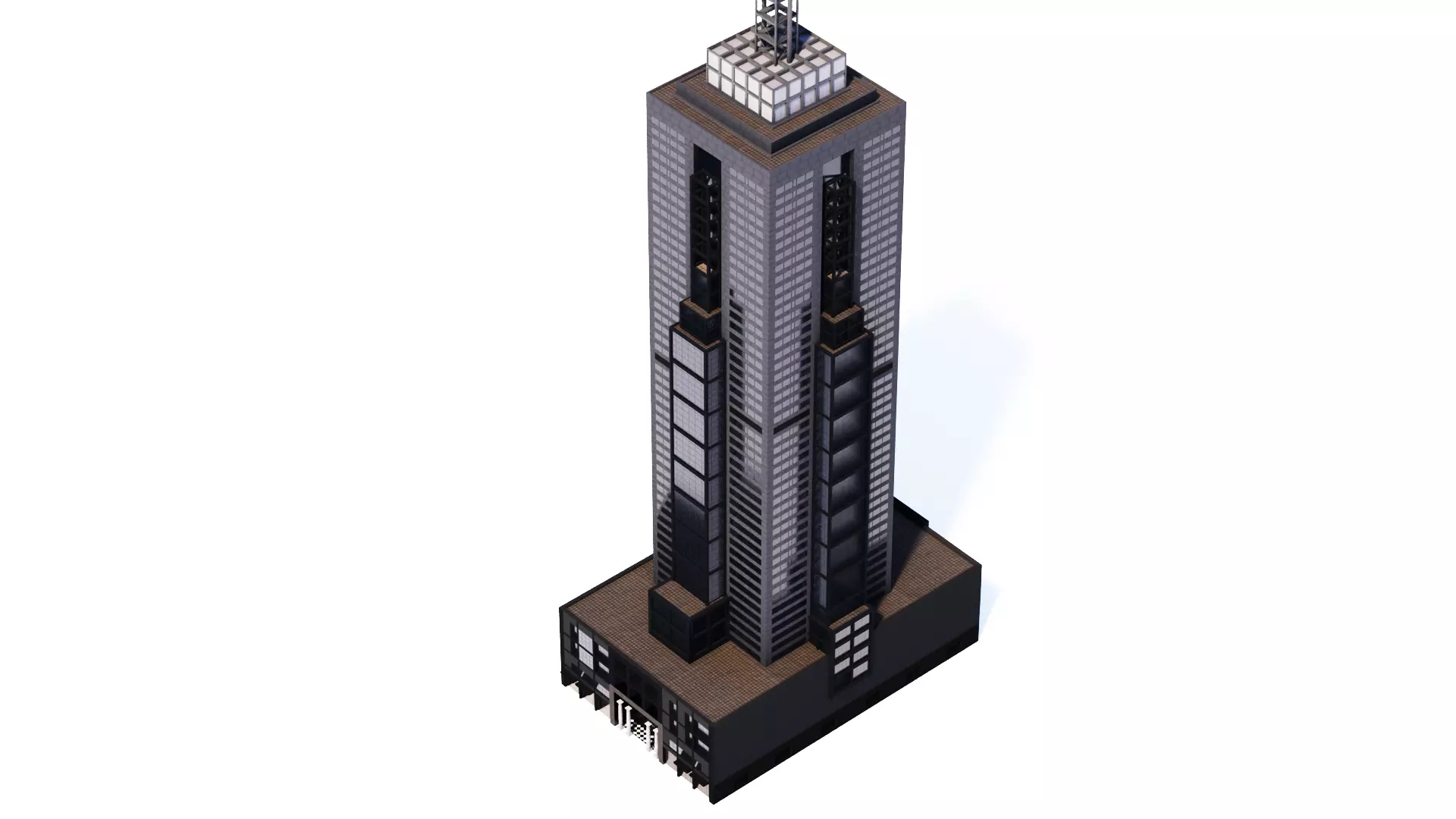 101 Collins St Low-poly 3D model_0