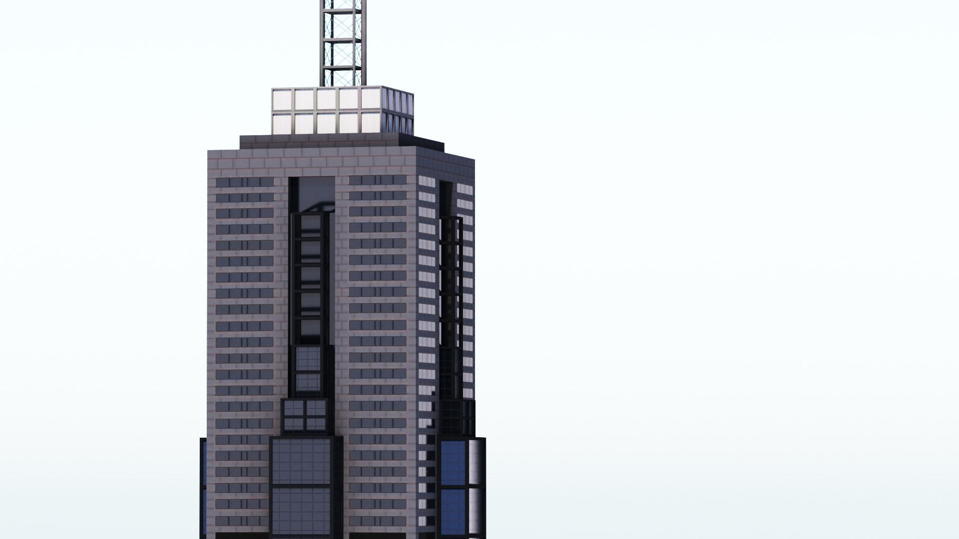 101 Collins St Low-poly 3D model_2